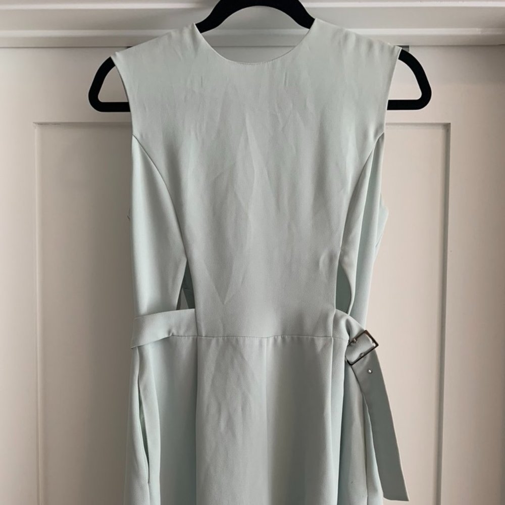 Topshop Mint Romper with Cutouts